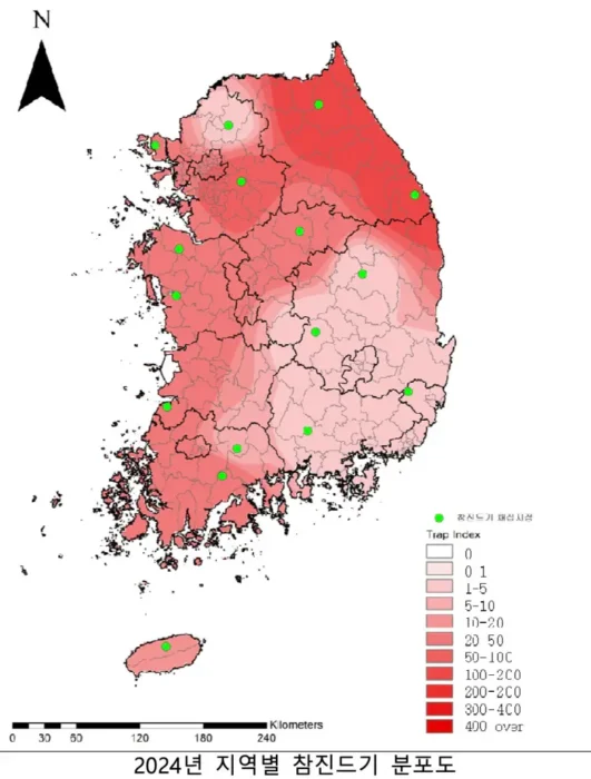 참진드기 활동 분포도, 참진드기 물림 주의